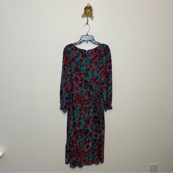 Talbots Side Tie Midi Dress 4 - Picture 1 of 8